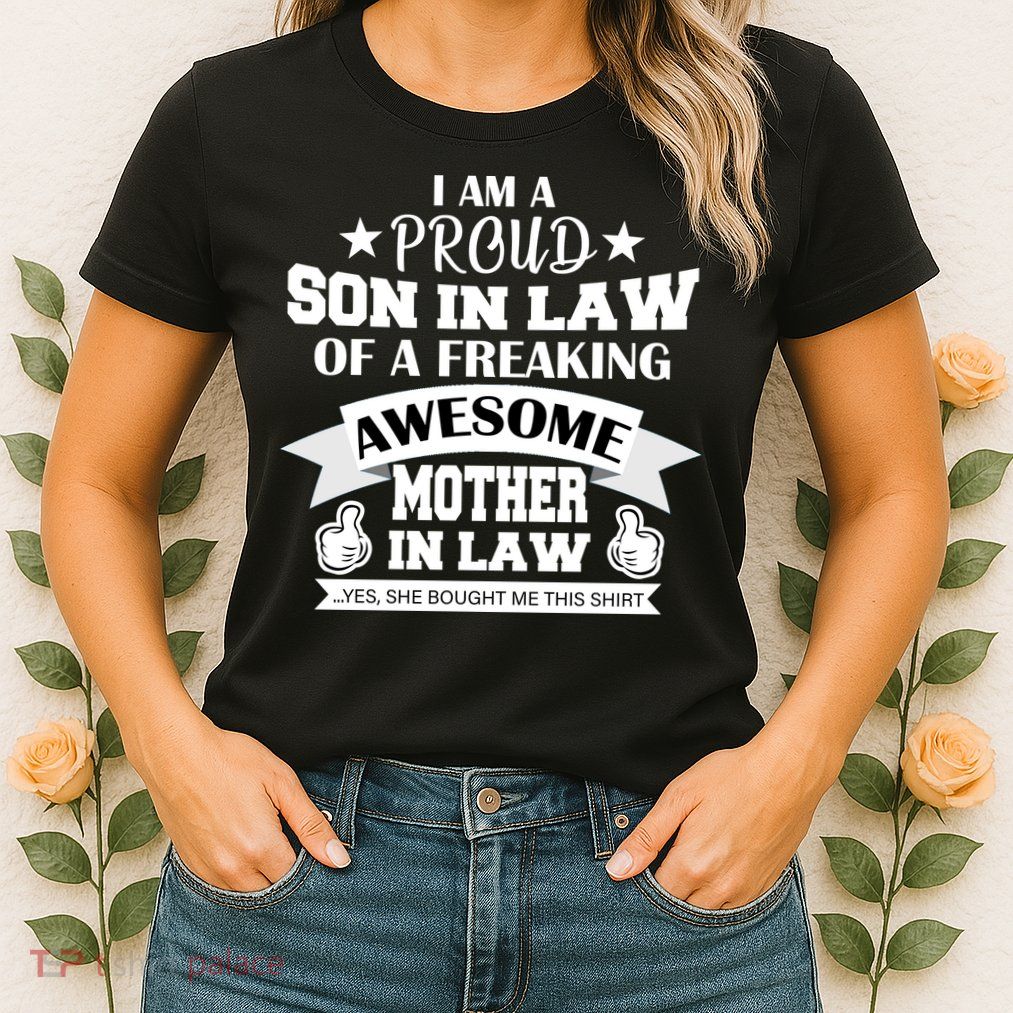 Proud Son In Law Of An Awesome Mother in Law Womens T-Shirt