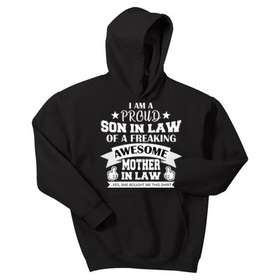 Proud Son In Law Of An Awesome Mother in Law Kids Hoodie