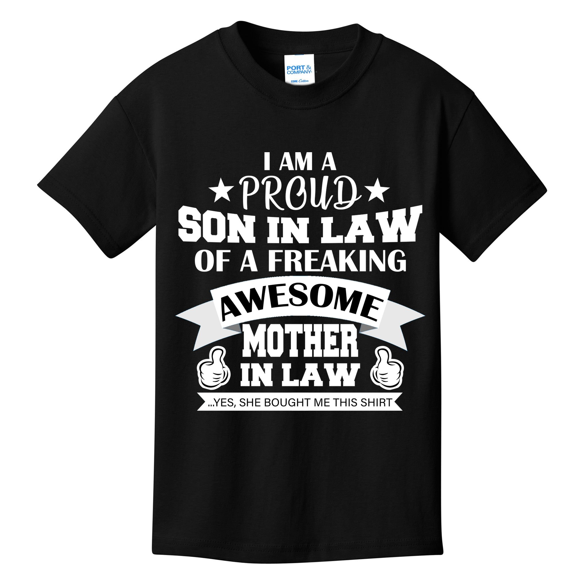 Proud Son In Law Of An Awesome Mother in Law Kids T-Shirt