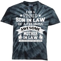 Proud Son In Law Of An Awesome Mother in Law Kids Tie-Dye T-Shirt