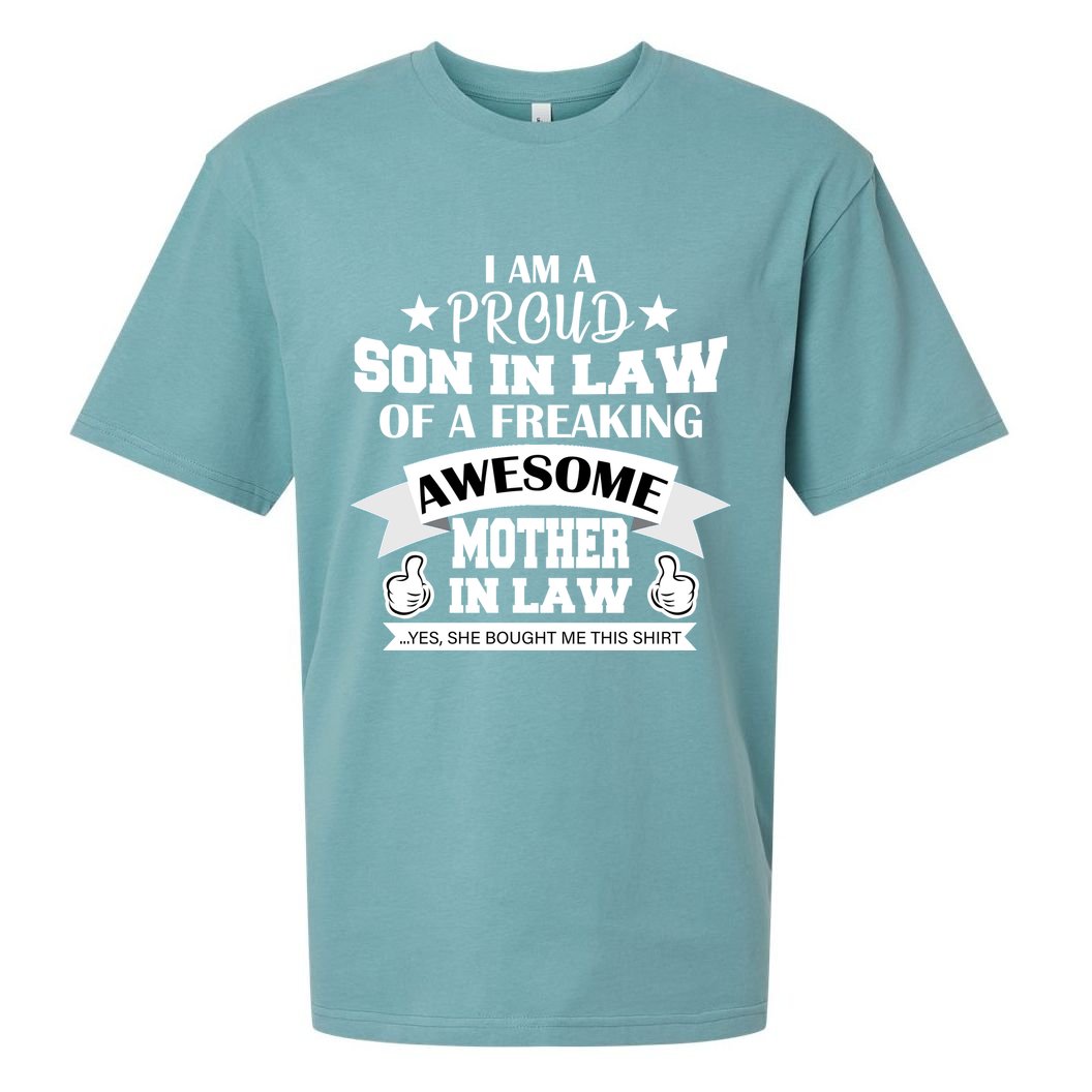 Proud Son In Law Of An Awesome Mother in Law Sueded Cloud Jersey T-Shirt