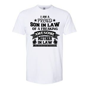 Proud Son In Law Of An Awesome Mother in Law Softstyle CVC T-Shirt