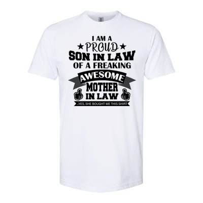 Proud Son In Law Of An Awesome Mother in Law Softstyle® CVC T-Shirt