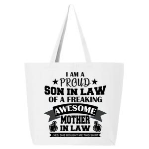 Proud Son In Law Of An Awesome Mother in Law 25L Jumbo Tote