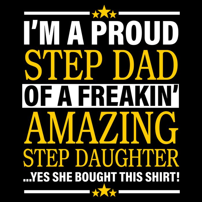 Proud Step Dad Of An Amazing Step Daughter Stripe Pom Pom Beanie