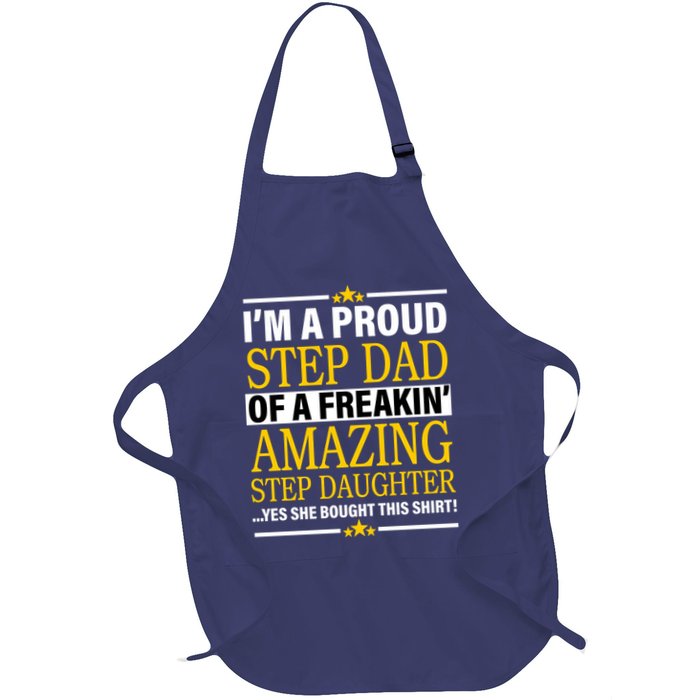 Proud Step Dad Of An Amazing Step Daughter Apron