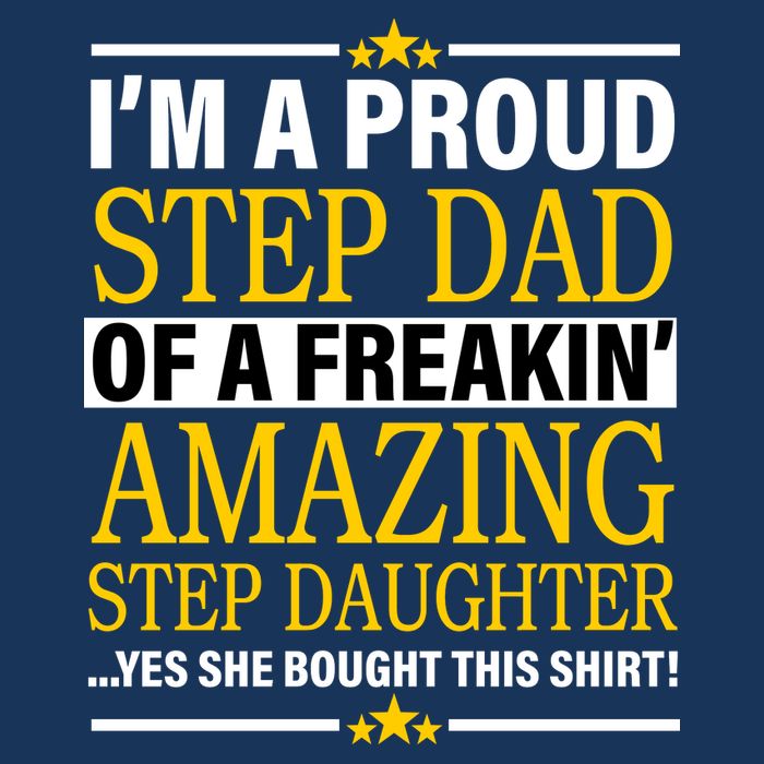 Proud Step Dad Of An Amazing Step Daughter Apron