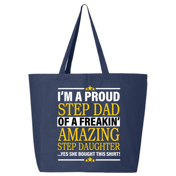 Proud Step Dad Of An Amazing Step Daughter 25L Jumbo Tote