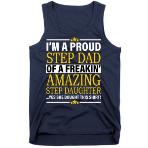 Proud Step Dad Of An Amazing Step Daughter Tank Top