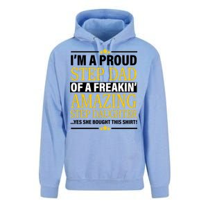 Proud Step Dad Of An Amazing Step Daughter Unisex Surf Hoodie