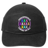 Proud Supporter Of Curing Them All 7-Panel Snapback Hat