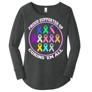 Proud Supporter Of Curing Them All Women's Perfect Tri Tunic Long Sleeve Shirt