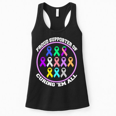 Proud Supporter Of Curing Them All Womens Tank Top