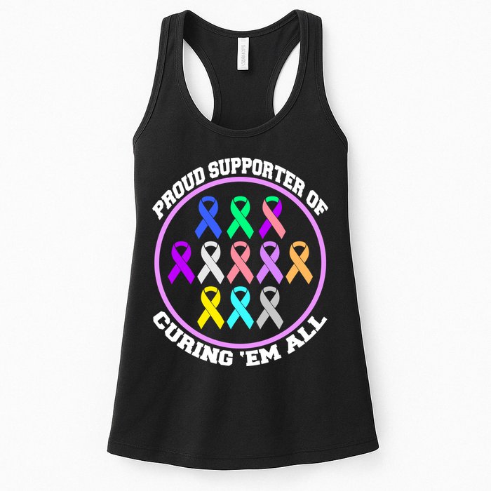 Proud Supporter Of Curing Them All Womens Tank Top