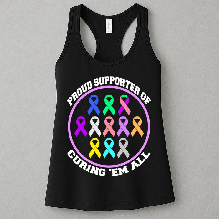 Proud Supporter Of Curing Them All Womens Tank Top