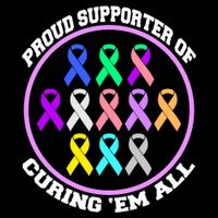 Proud Supporter Of Curing Them All Womens Tank Top