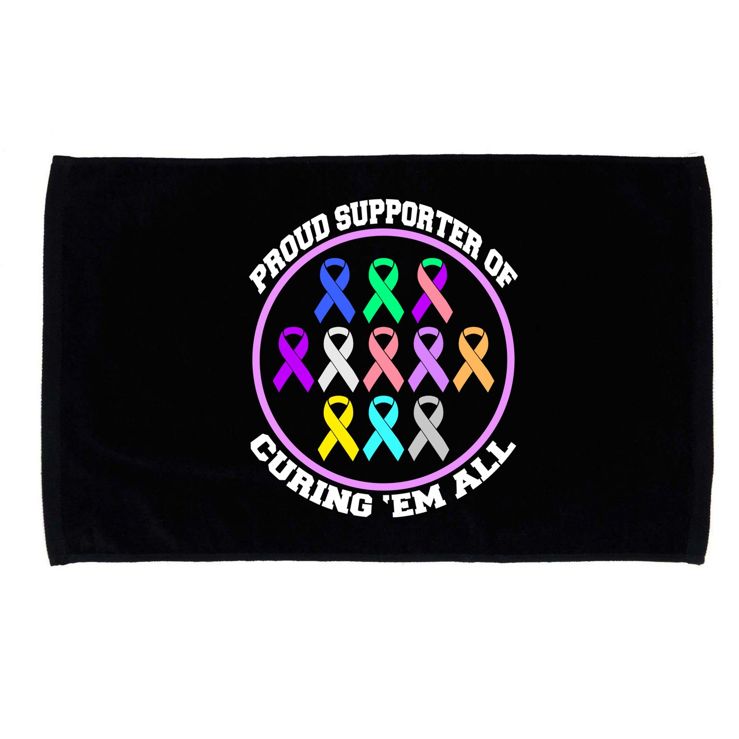 Proud Supporter Of Curing Them All Microfiber Hand Towel