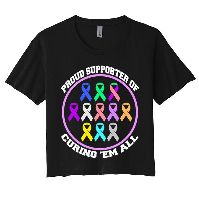 Proud Supporter Of Curing Them All Crop Top