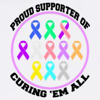 Proud Supporter Of Curing Them All Garment-Dyed Sweatshirt