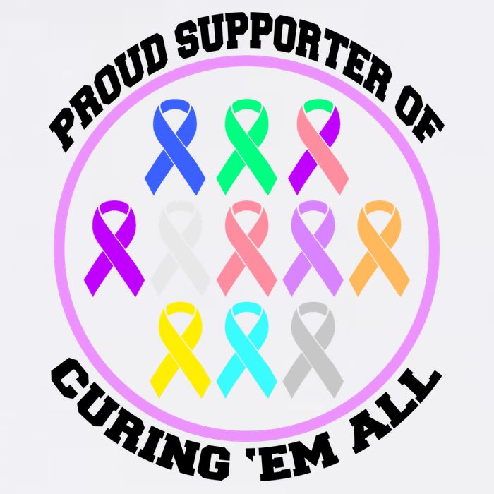 Proud Supporter Of Curing Them All Garment-Dyed Sweatshirt