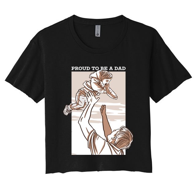 Proud To Be A Dad Crop Top