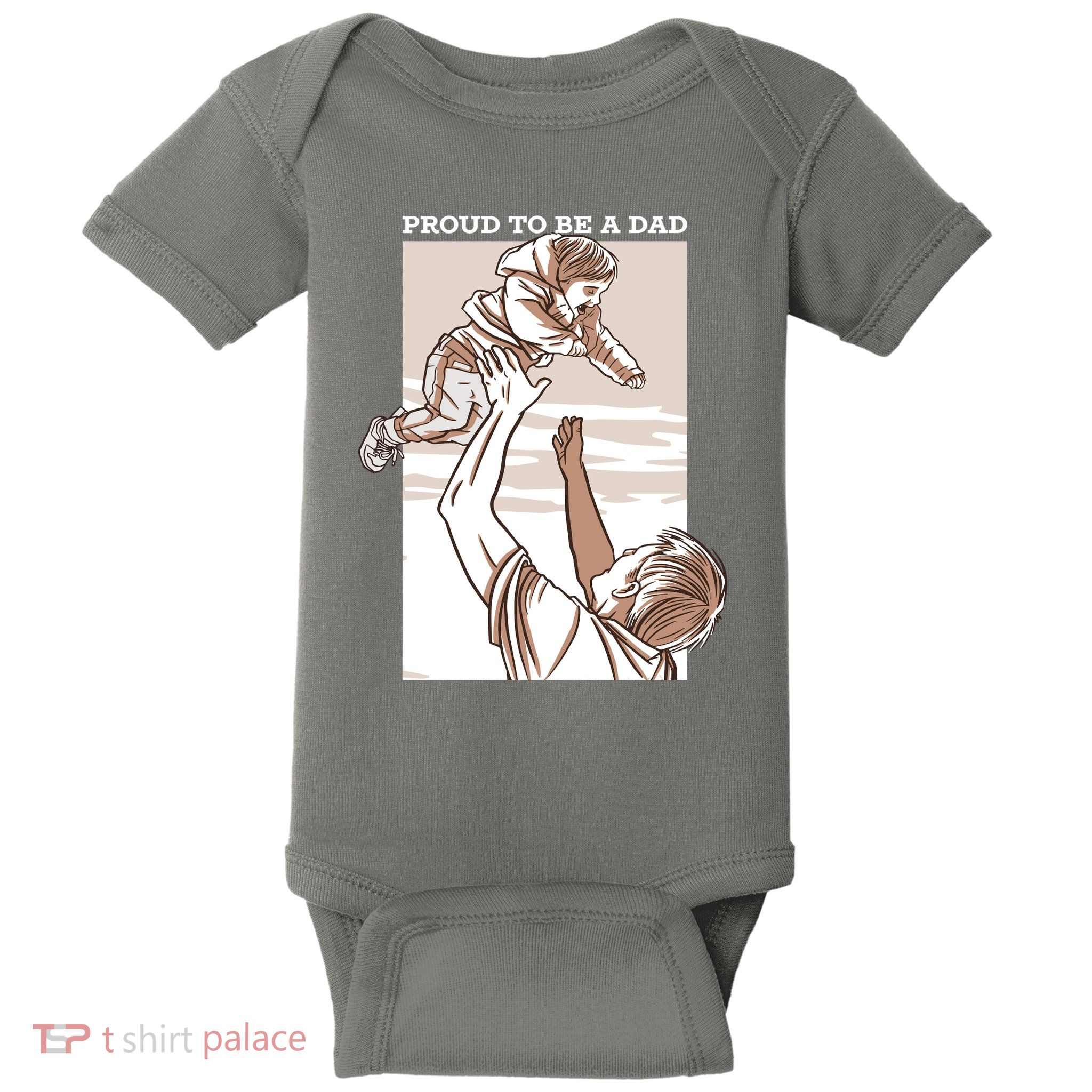 Proud To Be A Dad Baby Bodysuit