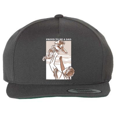 Proud To Be A Dad Wool Snapback Cap