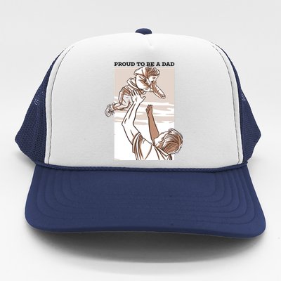 Proud To Be A Dad Trucker Hat