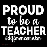 Proud To Be A Teacher #differencemaker Sustainable Bucket Hat