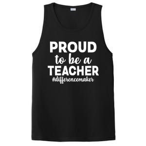 Proud To Be A Teacher #differencemaker PosiCharge Competitor Tank