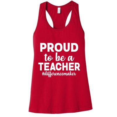 Proud To Be A Teacher #differencemaker Womens Tank Top