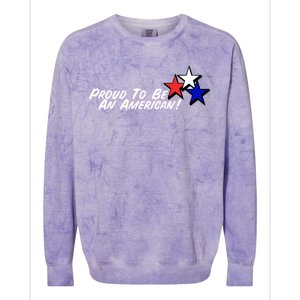 Proud To Be An American! Colorblast Crewneck Sweatshirt