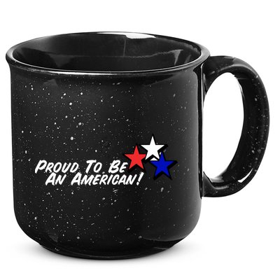 Proud To Be An American! 15oz Campfire Ceramic Mug