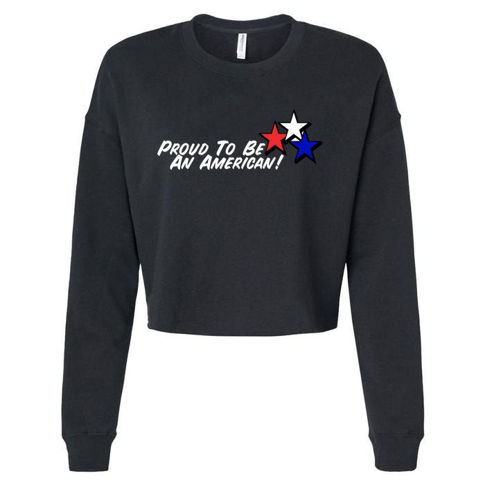 Proud To Be An American Cropped Pullover Crew