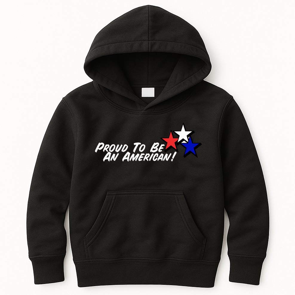 Proud To Be An American! Kids Hoodie