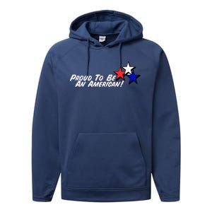 Proud To Be An American! Performance Fleece Hoodie