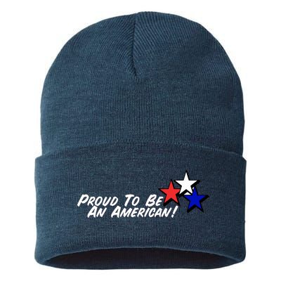 Proud To Be An American! Sustainable Knit Beanie