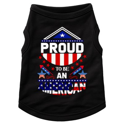 Proud To Be An American Patriotic Doggie Tank