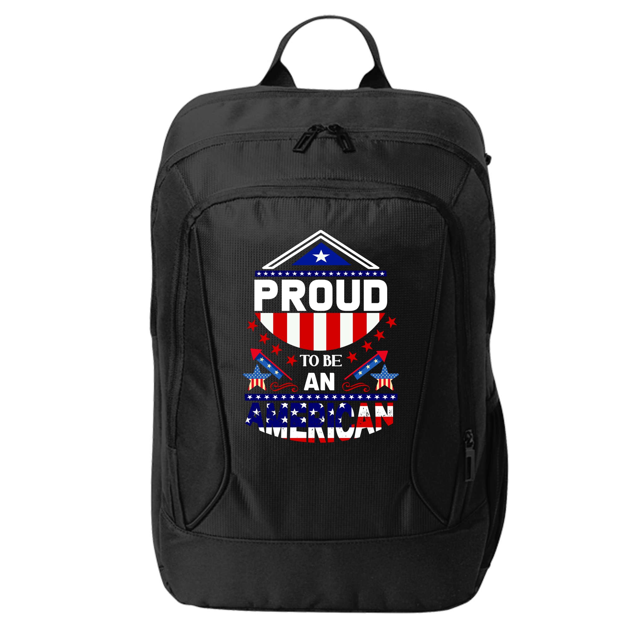 Proud To Be An American Patriotic City Backpack