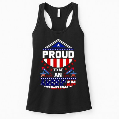Proud To Be An American Patriotic Womens Tank Top