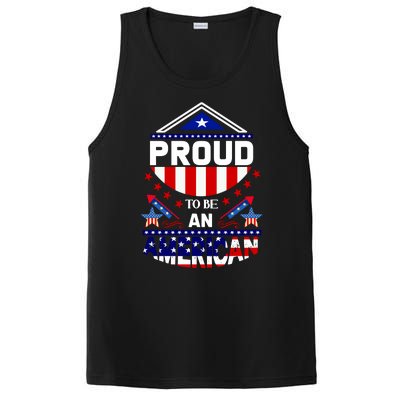 Proud To Be An American Patriotic PosiCharge Competitor Tank