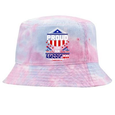 Proud To Be An American Patriotic Tie-Dyed Bucket Hat