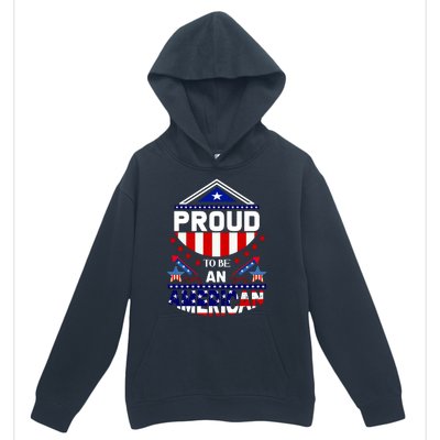 Proud To Be An American Patriotic Urban Pullover Hoodie