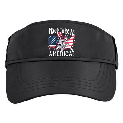 Proud To Be an Americat Cat Adult Drive Performance Visor