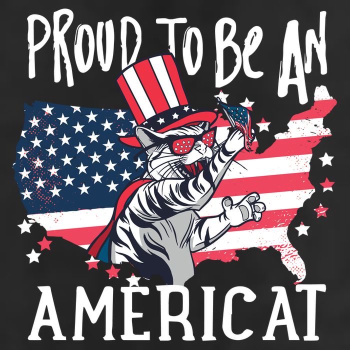 Proud To Be an Americat Cat Adult Drive Performance Visor