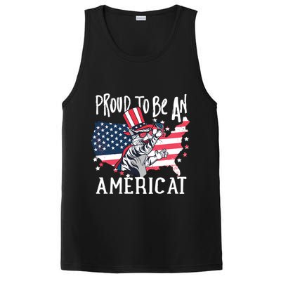 Proud To Be an Americat Cat PosiCharge Competitor Tank