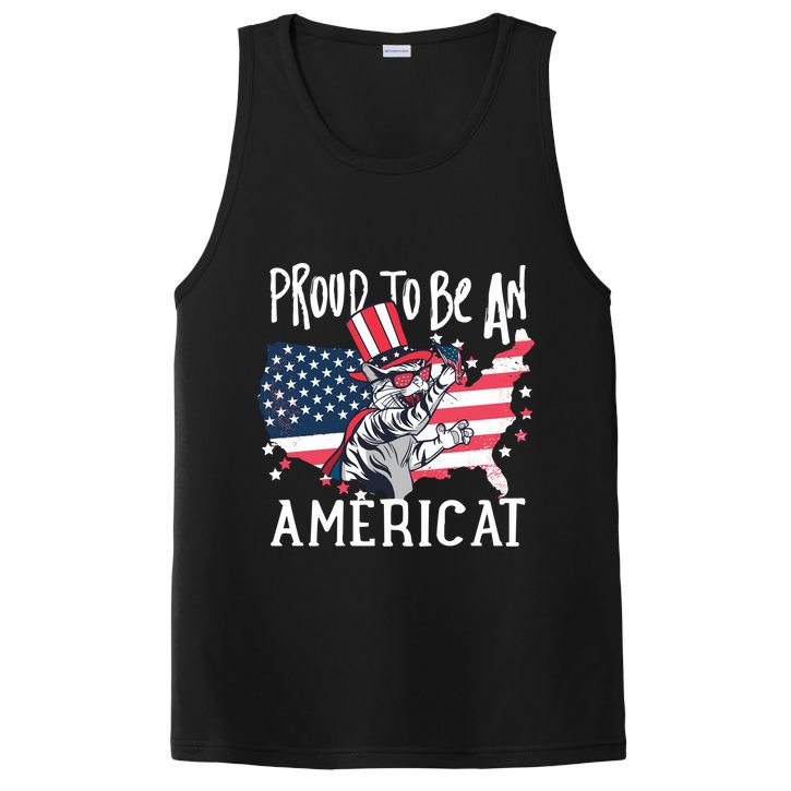 Proud To Be an Americat Cat PosiCharge Competitor Tank