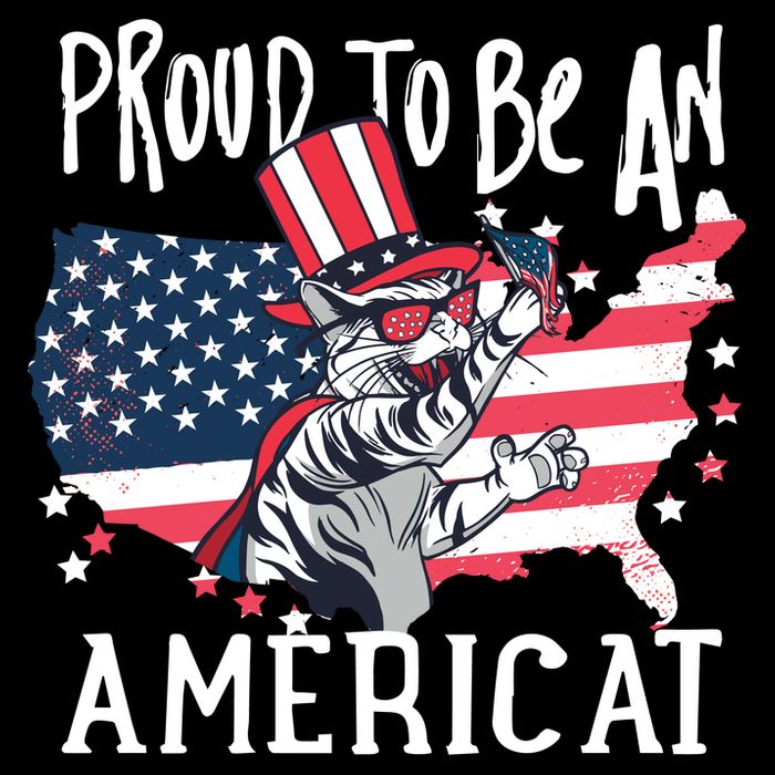 Proud To Be an Americat Cat PosiCharge Competitor Tank
