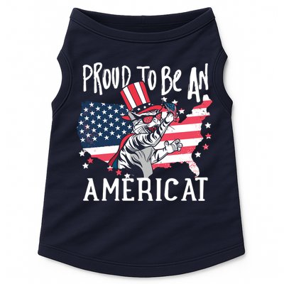 Proud To Be an Americat Cat Doggie Tank