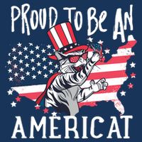 Proud To Be an Americat Cat Performance Shirt